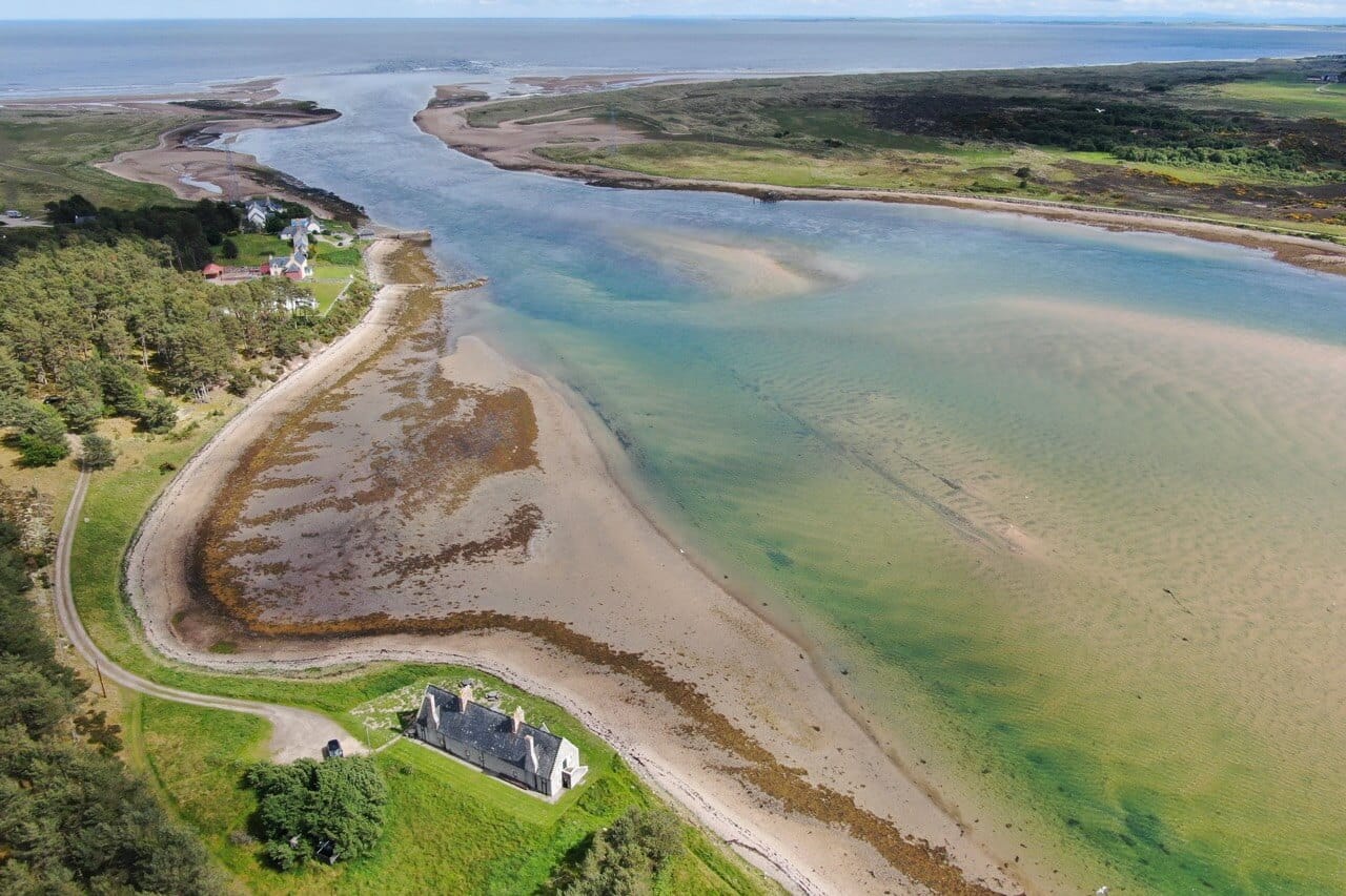 Ariel view of The Old Granary - Dunrobin Holiday Cottages, Caithness